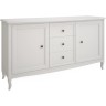Комод широкий 3 ящика и 2 распашных фасада М403W белый Комод широкий 3 ящика и 2 распашных фасада М403W белый