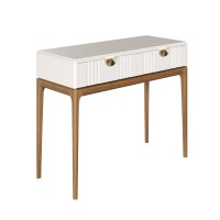 Стол-консоль 2 ящика BR902W White