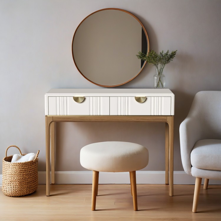 Стол-консоль 2 ящика BR902W White