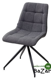 Стул TUBER TRF-09 серый кварц, ткань/ RU-08 антрацит, PU поворот 360 Стул TUBER TRF-09 серый кварц, ткань/ RU-08 антрацит, PU поворот 360