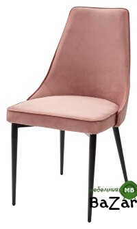 Стул NEPAL-P РОЗОВЫЙ #15, велюр/ черный каркас Стул NEPAL-P РОЗОВЫЙ #15, велюр/ черный каркас