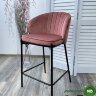 Полубарный стул WENDY BLUVEL-52 PINK (H=65cm), велюр