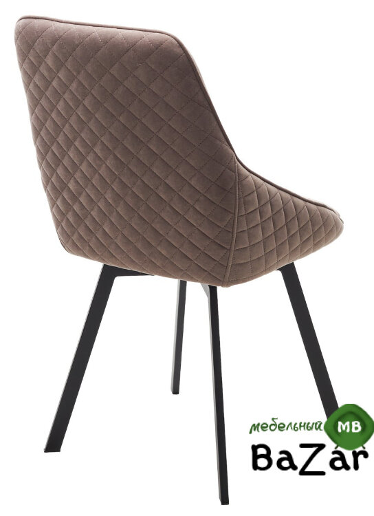 Стул CASA, 360 град. поворот. B5 Капучино, велюр / черный каркас Стул CASA, 360 град. поворот. B5 Капучино, велюр / черный каркас