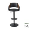 Стул барный JY3143X-L черный/орех/черный