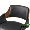 Стул барный JY3143X-L черный/орех/черный