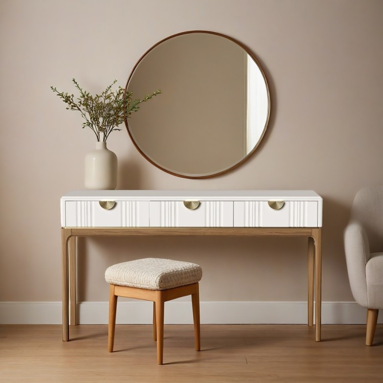 Стол-консоль 3 ящика BR903W White