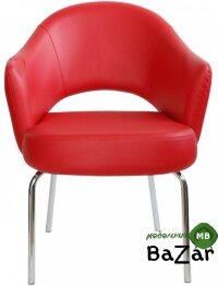 Кресло с обивкой A621 красный