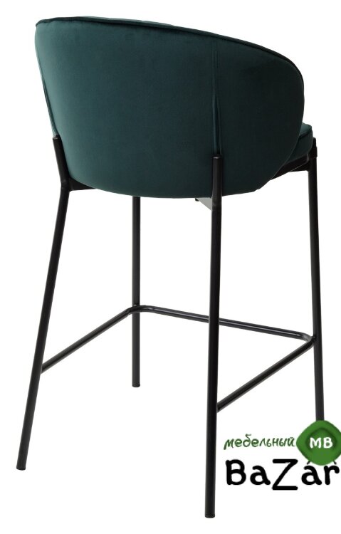 Полубарный стул WENDY BLUVEL-78 GREEN (H=65cm), велюр