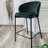Полубарный стул WENDY BLUVEL-78 GREEN (H=65cm), велюр