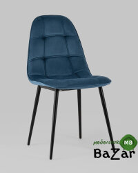 Стул Тейлор велюр пыльно-синий Стул Тейлор велюр пыльно-синий