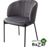 Стул DIANA BLUVEL-14 GREY, велюр / черный каркас