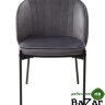Стул DIANA BLUVEL-14 GREY, велюр / черный каркас