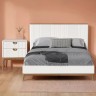 Кровать с жесткой спинкой BR202W White