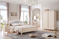 Спальня Emilia MK-4626-IV кровать, тумба прикроватная, комод, шкаф