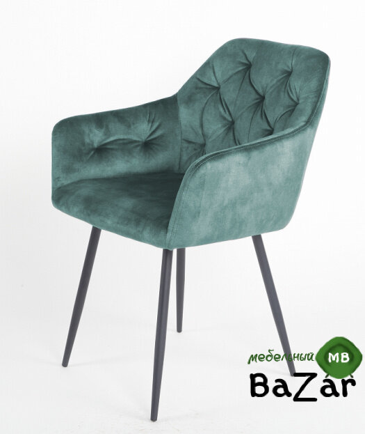 Стул PERU PK6015-15 GREY GREEN античный серо-зеленый, велюр
