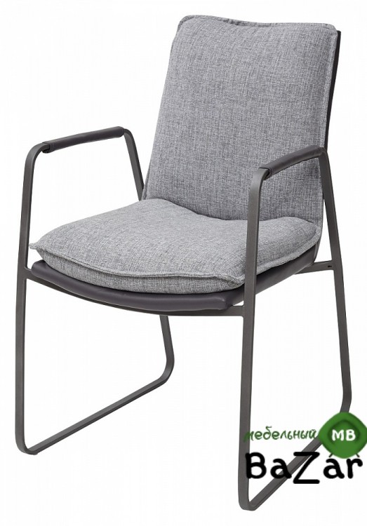 Стул MALABO GREY, ткань + экокожа