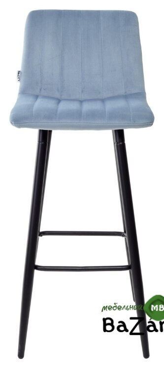 Барный стул DERRY G108-56 пудровый синий, велюр