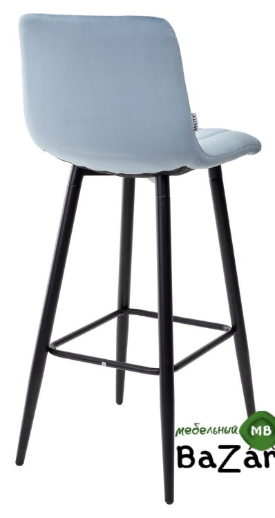 Барный стул DERRY G108-56 пудровый синий, велюр