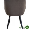 Кресло KATE черный, лапка коричневая+велюр кор Simple