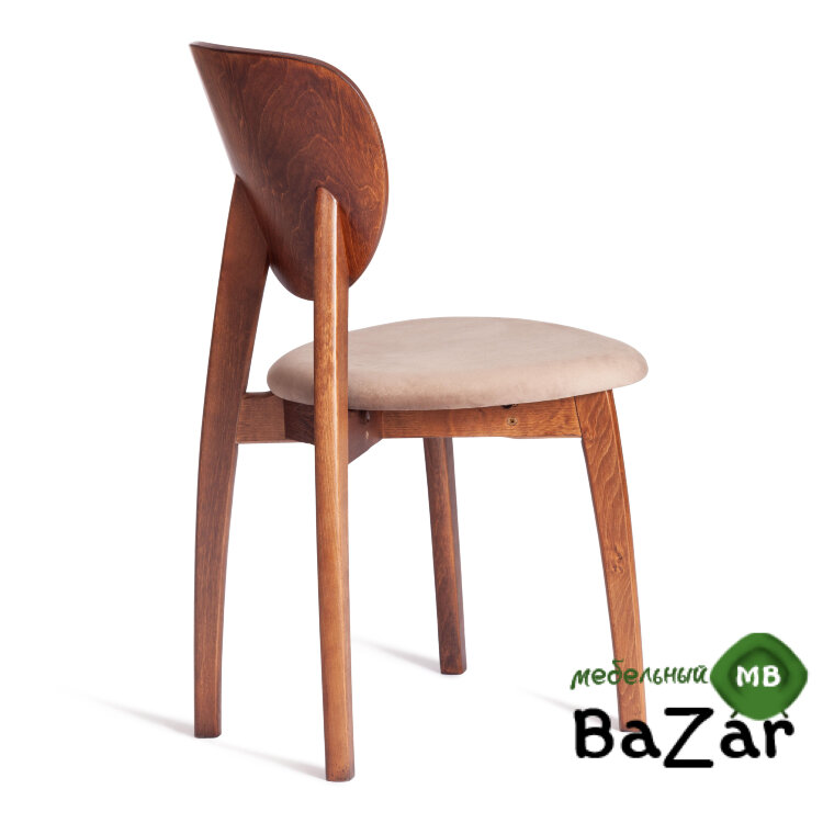 Стул DIAMANTE мягкое сидение бук коричневый, ткань Tenerife Mocco