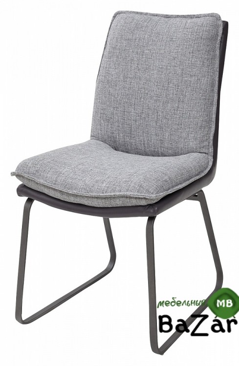 Стул MALAWI GREY, ткань + экокожа