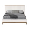 Кровать с жесткой спинкой BR206W White