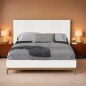 Кровать с жесткой спинкой BR206W White