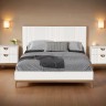 Кровать с жесткой спинкой BR206W White