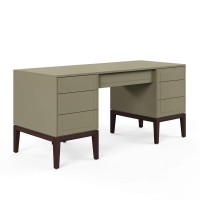 Cтол письменный двухтумбовый MRS709Q Каменно-серый