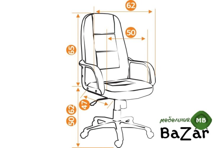 Кресло СН747 ткань серый