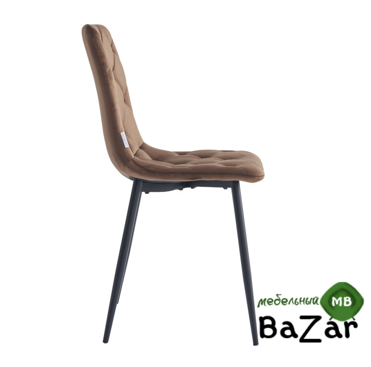 Стул DС210 темно-коричневый велюр