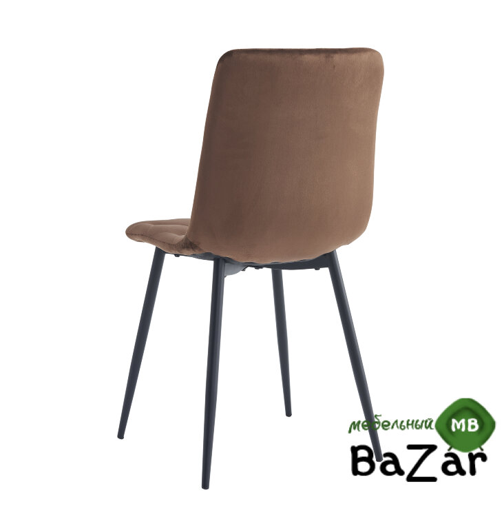 Стул DС210 темно-коричневый велюр