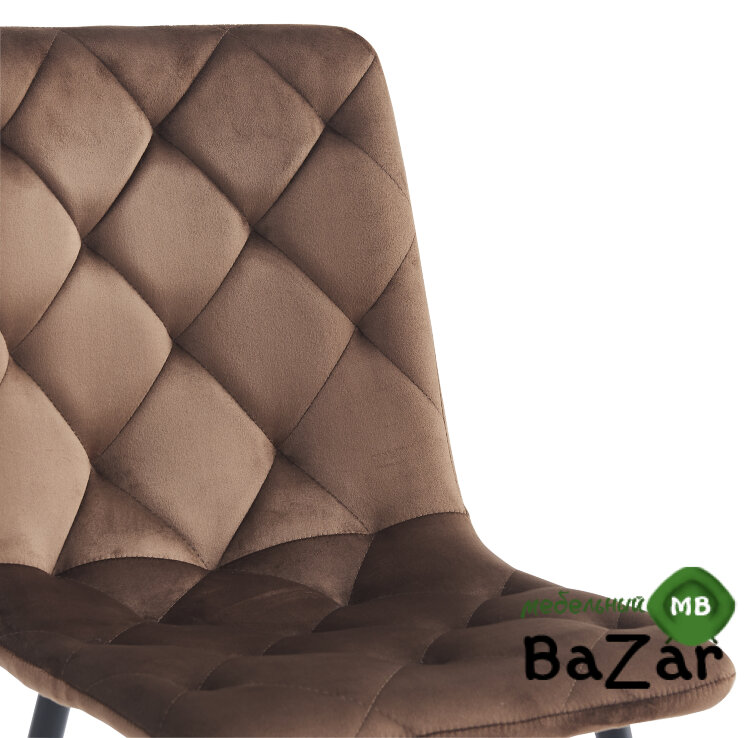 Стул DС210 темно-коричневый велюр