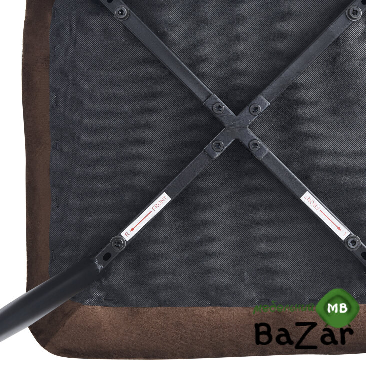 Стул DС210 темно-коричневый велюр