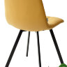 Стул CHILLI SQUARE HK017-19 глубокий желтый, PU / черный каркас