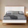 Кровать с жесткой спинкой BR208W White