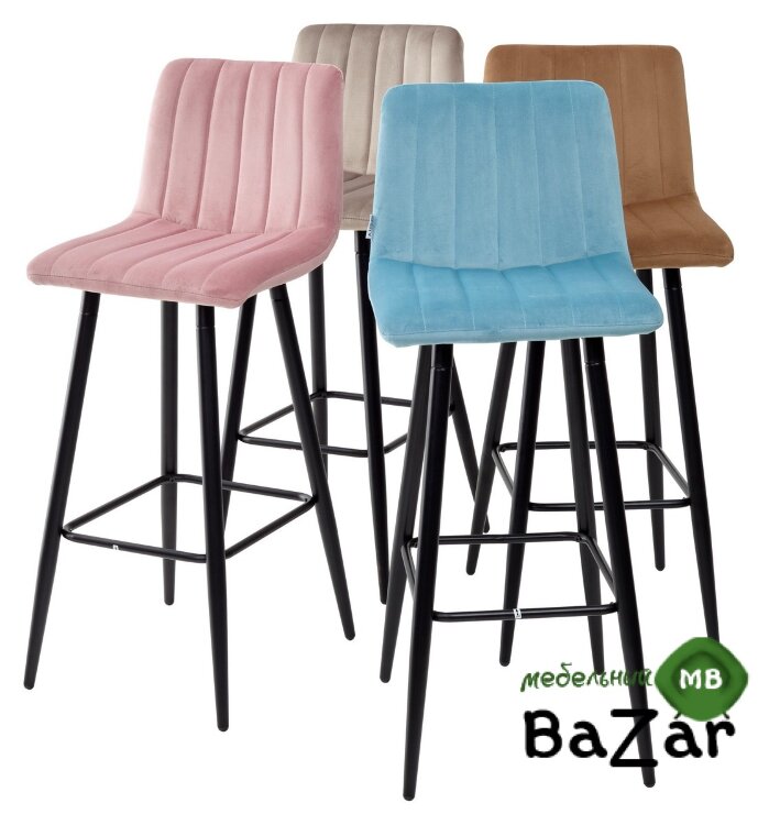 Барный стул DERRY G108-72 тоффи, велюр