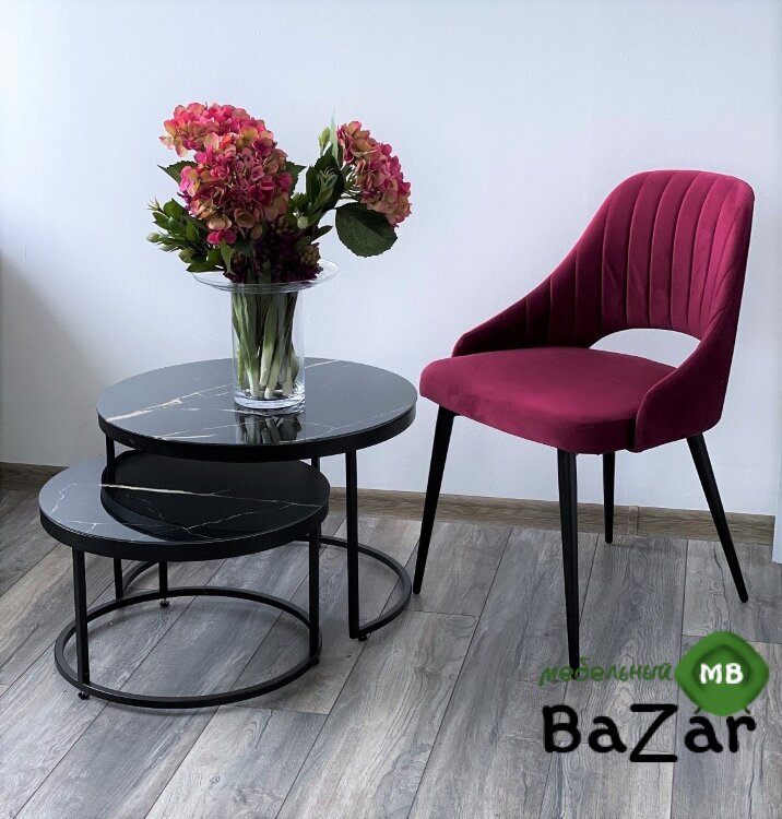 Стул FANTINE-LS ВИННЫЙ #16, велюр