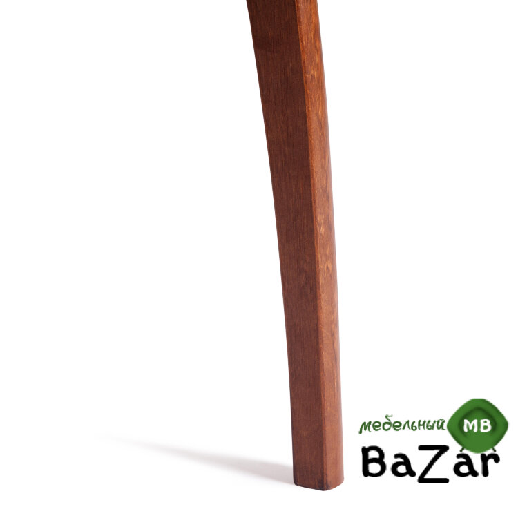 Стул DIAMANTE мягкое сидение бук коричневый, ткань wool dimgrey, серый