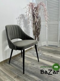 Стул FANTINE-LS ГРАФИТ #14, велюр