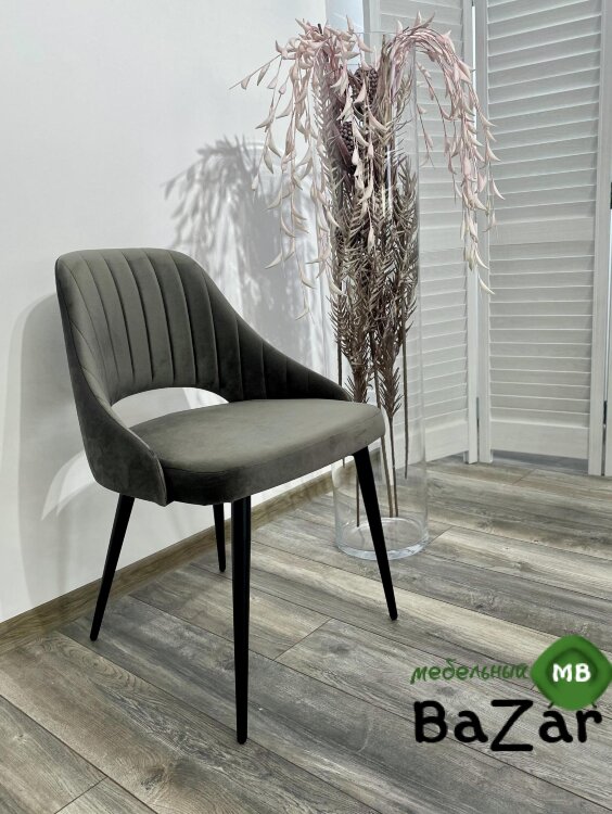 Стул FANTINE-LS ГРАФИТ #14, велюр