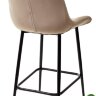 Полубарный стул ХОФМАН, цвет светло-коричневый B-06, велюр / черный каркас H=63cm