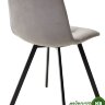 Стул CHILLI-Q SQUARE светло-серый #26, велюр / черный каркас