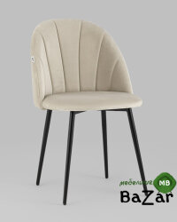 Стул Логан велюр бежевый Стул Логан велюр бежевый