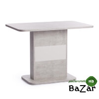 Стол обеденный SMART Белый бетон/Белый