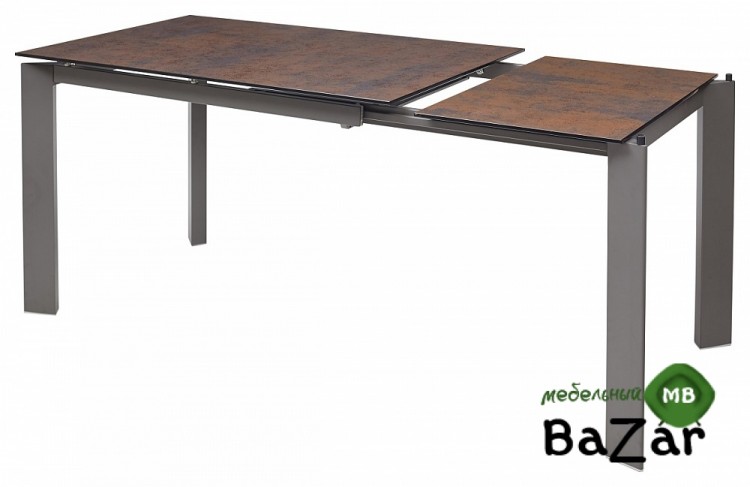 Стол CORNER 120 Glazed Glass Moss+Grey1 Стол CORNER 120 Glazed Glass Moss+Grey1