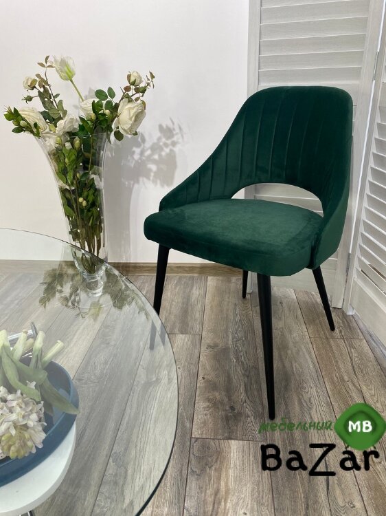 Стул FANTINE-LS ЗЕЛЕНЫЙ #19, велюр