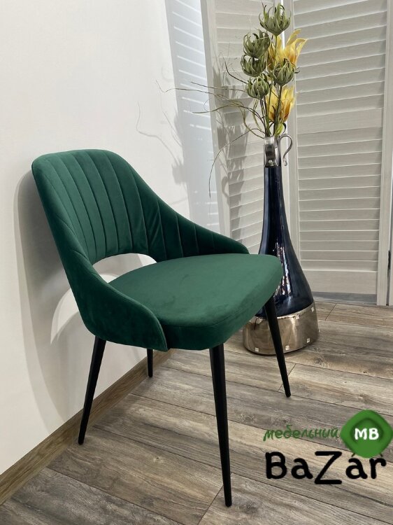 Стул FANTINE-LS ЗЕЛЕНЫЙ #19, велюр