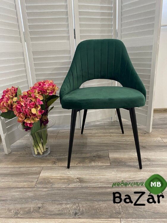 Стул FANTINE-LS ЗЕЛЕНЫЙ #19, велюр