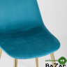 Стул Валенсия велюр аквамарин золотые ножки